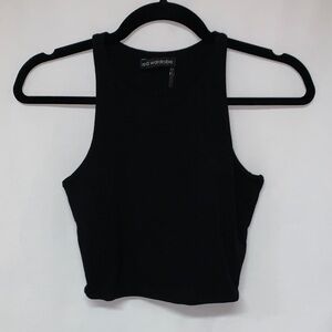 Naked Wardrobe Black Crop Top
